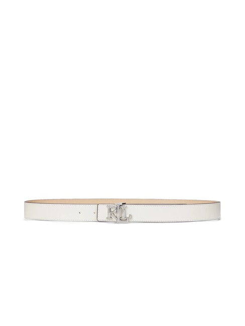 RALPH LAUREN RLL Reversible leather belt soft white/sand dune - Belts