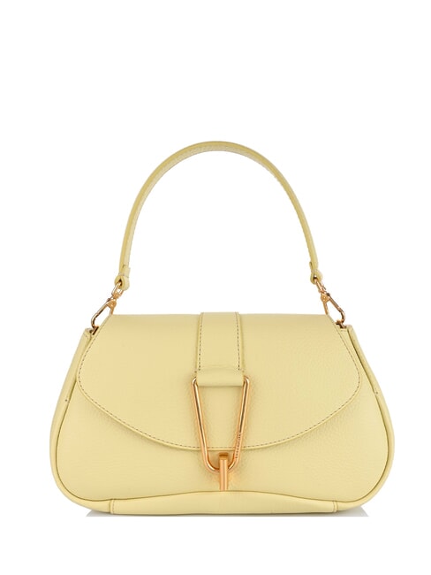 COCCINELLE HIMMA Textured leather handbag lime wash - Women’s Bags