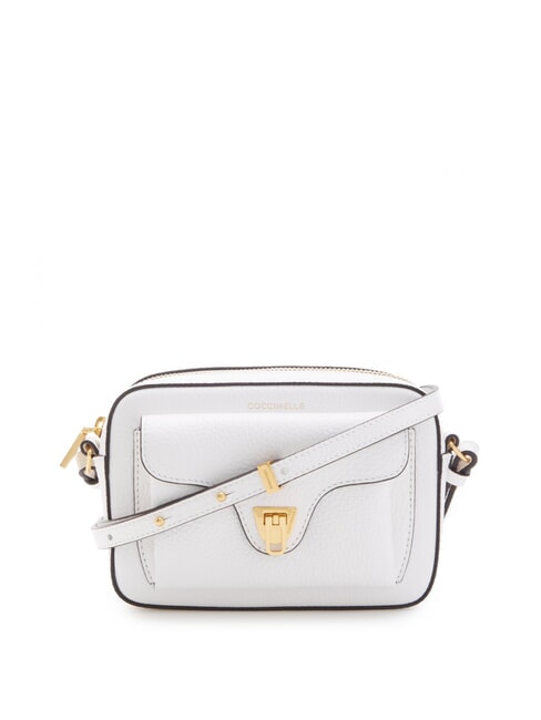 COCCINELLE BEAT SOFT Textured leather mini bag brilliant white - Women’s Bags