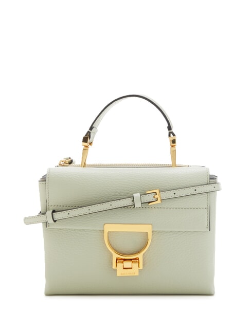 COCCINELLE ARLETTIS Textured leather minibag celadon green - Women’s Bags