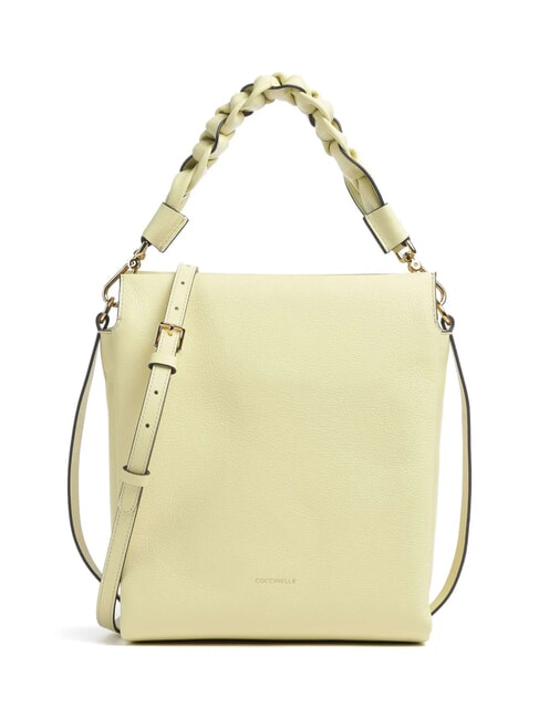 COCCINELLE BOHEME Double grain leather bag lime was/pow.pi - Women’s Bags
