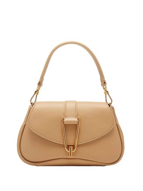 COCCINELLE HIMMA Textured leather mini bag fresh beige - Women’s Bags