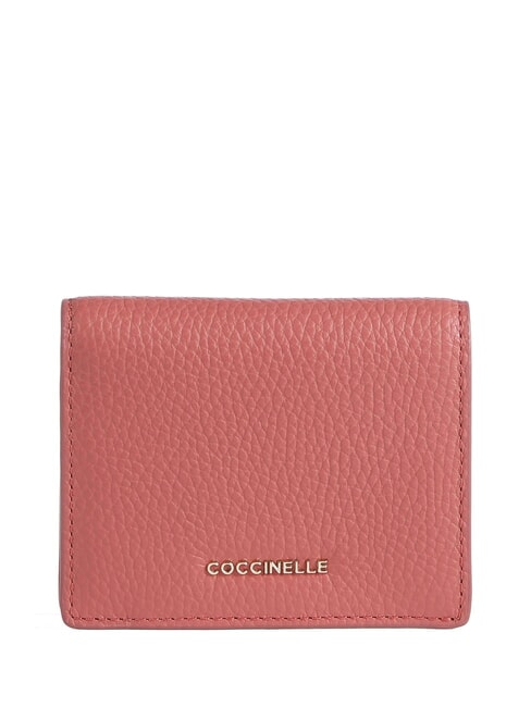 COCCINELLE METALLIC SOFT  Small leather wallet pot - Women’s Wallets