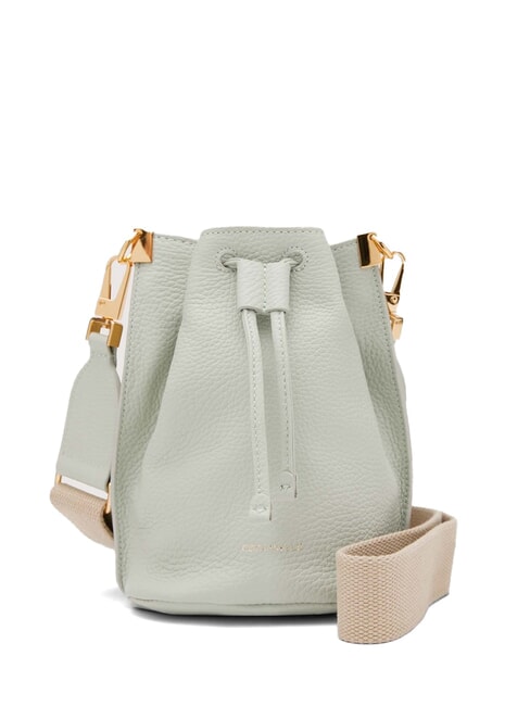 COCCINELLE HYLE Mini Bucket Shoulder Bag, in Leather celadon green - Women’s Bags