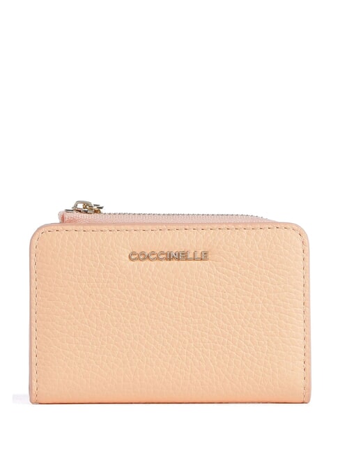 COCCINELLE METALLIC SOFT Leather card holder sunrise - Women’s Wallets