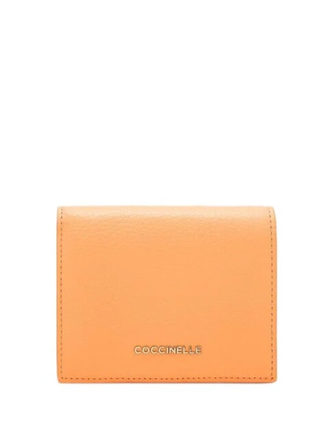 COCCINELLE METALLIC SOFT Small leather wallet sunrise - Women’s Wallets