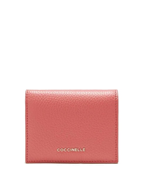 COCCINELLE METALLIC SOFT Small leather wallet pot - Women’s Wallets