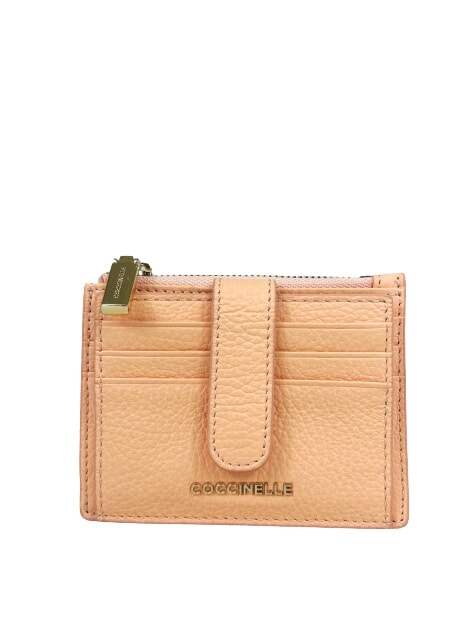 COCCINELLE METALLIC SOFT Envelope coin purse sunrise - Women’s Wallets