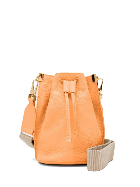 COCCINELLE HYLE Mini Bucket Shoulder Bag, in Leather sunrise - Women’s Bags