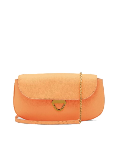 COCCINELLE DEW Small hammered leather bag sunrise - Women’s Bags
