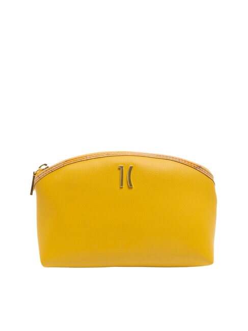 ALVIERO MARTINI PRIMA CLASSE GEO Rounded beauty with logo honey yellow - Beauty Case