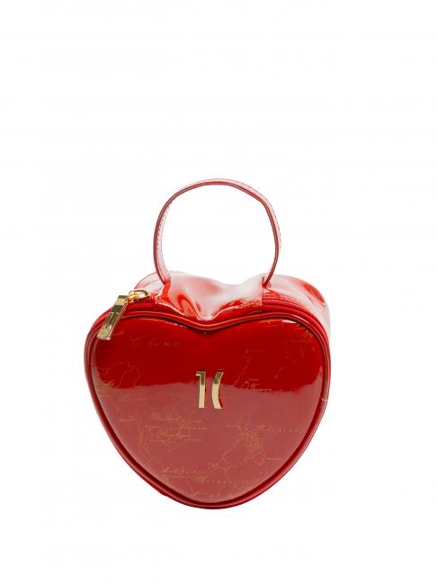 ALVIERO MARTINI PRIMA CLASSE GEO Medium heart-shaped makeup bag RED - Sachets & Travels Cases