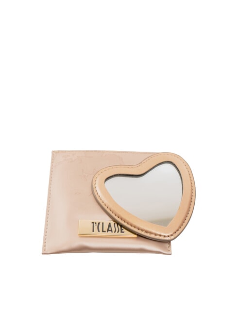 ALVIERO MARTINI PRIMA CLASSE GEO Heart mirror with case pearly powder - Accessories for bags