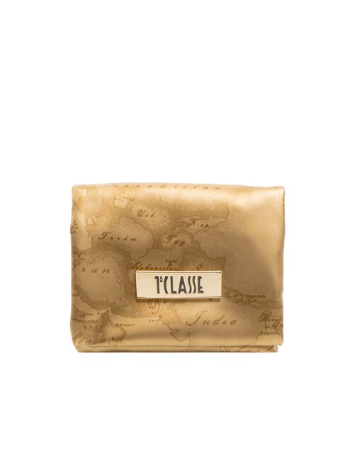 ALVIERO MARTINI PRIMA CLASSE GEO Small folded sachet antique gold - Sachets & Travels Cases