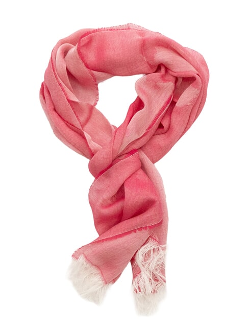 ALVIERO MARTINI PRIMA CLASSE GEO PLAIN Modal and viscose scarf cyclamen - Scarves