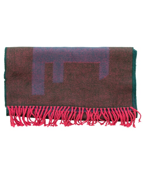 ALVIERO MARTINI PRIMA CLASSE MAXI LOGO Scarf with fringes oil - Scarves
