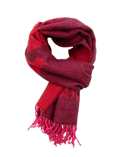 ALVIERO MARTINI PRIMA CLASSE GEO Scarf with fringes raspberry - Scarves