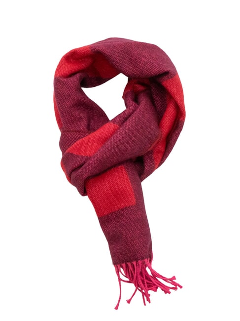 ALVIERO MARTINI PRIMA CLASSE MAXI LOGO Scarf with fringes raspberry - Scarves