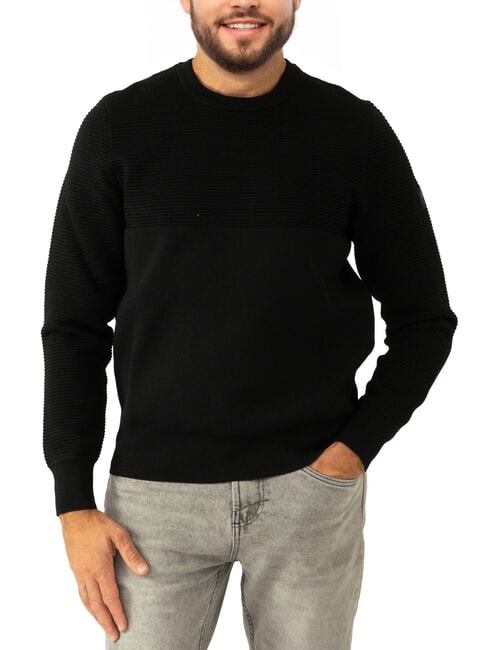 NORTH SAILS KNITTED Crewneck sweater black - Men's Sweaters