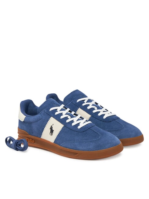 RALPH LAUREN HERITAGE Leather sneakers light navy/cream - Men’s shoes