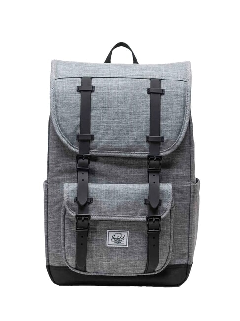 HERSCHEL LITTLE AMERICA MID Mid size backpack RAVEN CROSSHATCH - Backpacks & School and Leisure