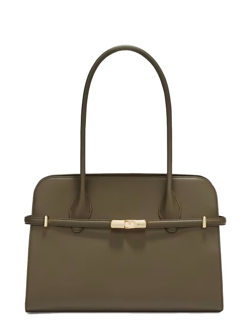 FURLA GOCCIA Leather shoulder bag sage - Women’s Bags