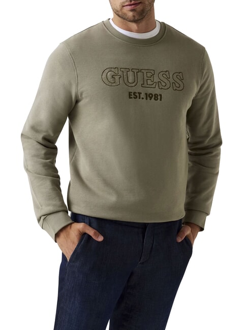 GUESS BEAU  Crewneck sweatshirt mossy green - Sweatshirts