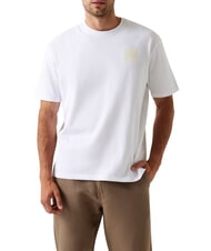 GUESS PATCH AT CHEST  Cotton T-Shirt purwhite - T-shirt - 1