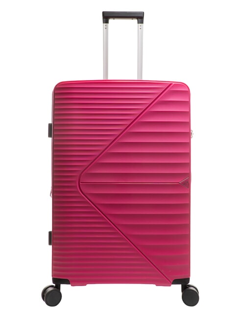 LESAC AIR FLOW Large expandable trolley peach red - Rigid Trolley Cases