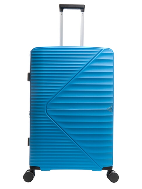 LESAC AIR FLOW Large expandable trolley lake blue - Rigid Trolley Cases