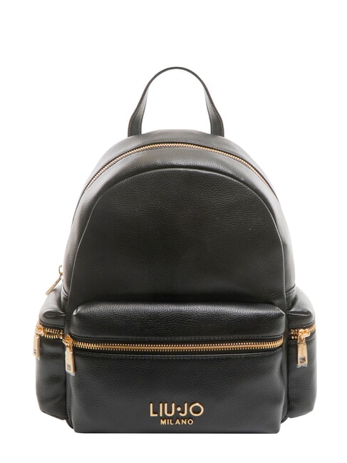 LIUJO EVRIM Medium backpack with pockets BLACK - Women’s Bags