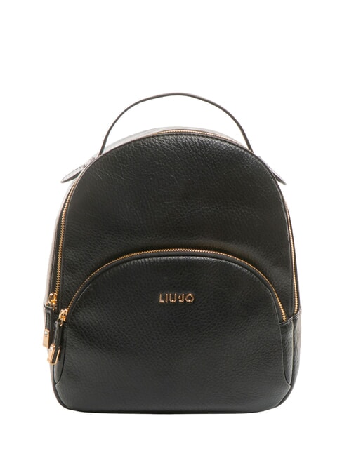 LIUJO MANHATTAN Medium round backpack with pocket BLACK - Women’s Bags