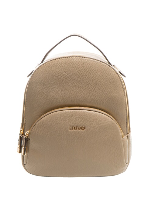LIUJO MANHATTAN Medium round backpack with pocket desert taupe - Women’s Bags