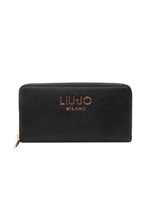 LIUJO CALIWEN Large zip around wallet BLACK - Women’s Wallets