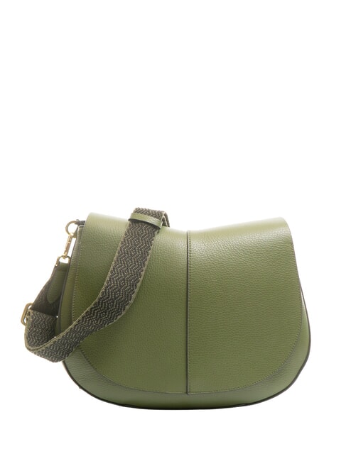 GIANNI CHIARINI HELENA ROUND Small leather shoulder bag deep fire - Women’s Bags