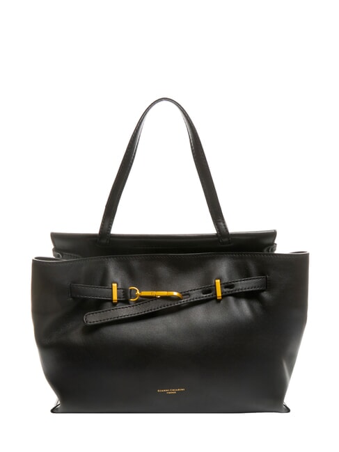 GIANNI CHIARINI TILDA Leather shoulder bag with shoulder strap Black - Women’s Bags