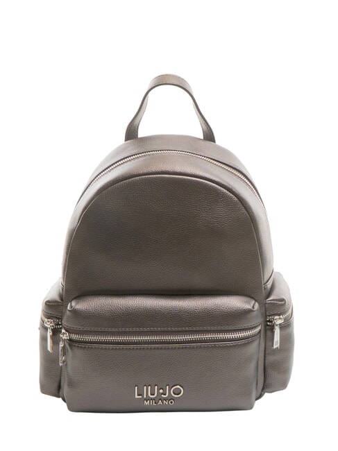 LIUJO EVRIM Medium backpack with pockets anthracite met. - Women’s Bags