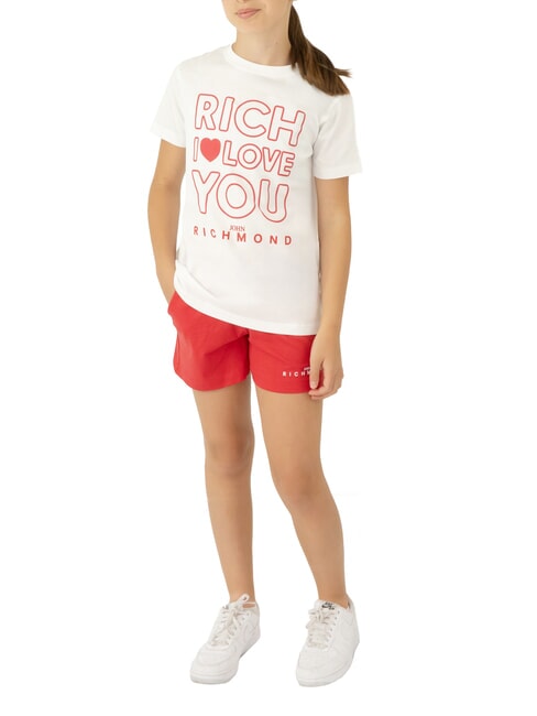 JOHN RICHMOND CICAM Complete with t-shirt and Bermuda shorts white/red - Children's tracksuits