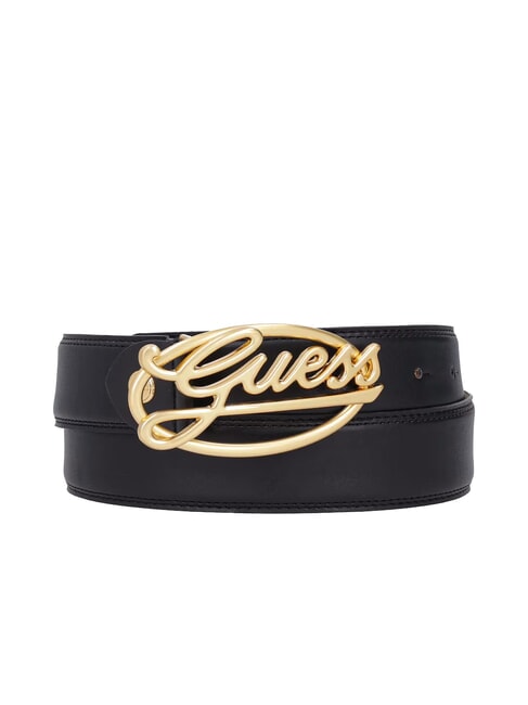 GUESS LOGO Shortenable belt BLACK - Belts
