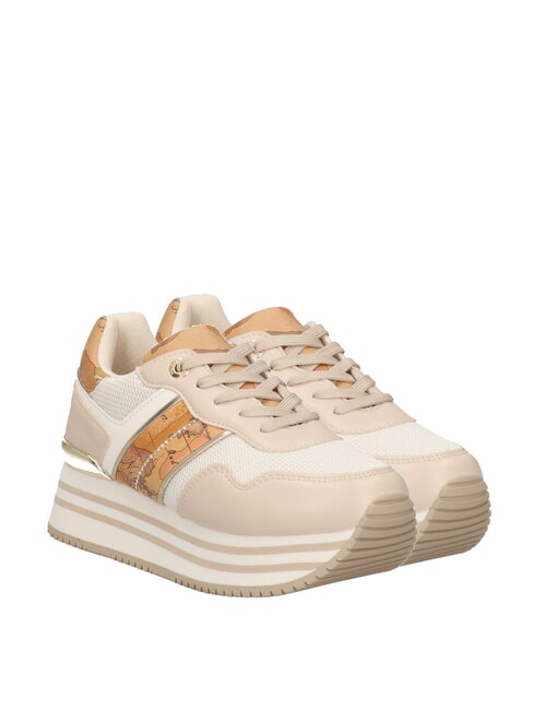 ALVIERO MARTINI PRIMA CLASSE GEO JR Platform sneakers sand/geo beige - Women’s shoes