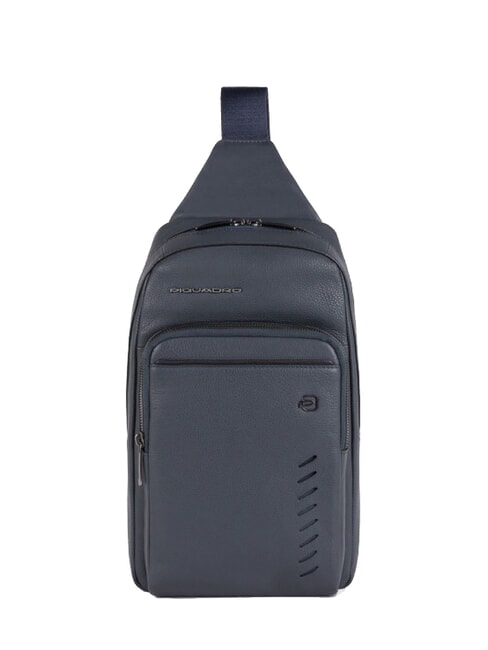 PIQUADRO NABUCCO Leather One-Shoulder Backpack blue - Laptop backpacks