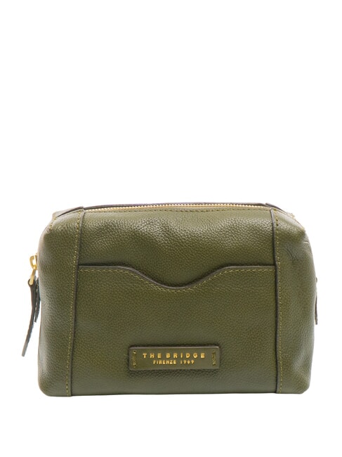 THE BRIDGE GEMMA  Leather Beauty Case thyme abb gold - Beauty Case
