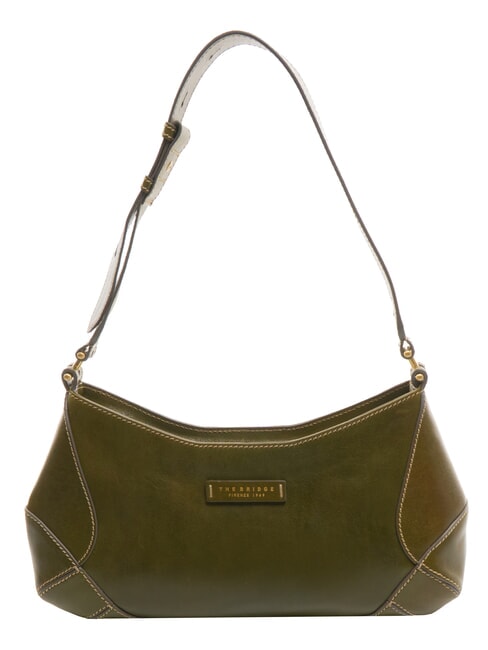 THE BRIDGE GIORGIA Leather shoulder bag thyme abb gold - Women’s Bags