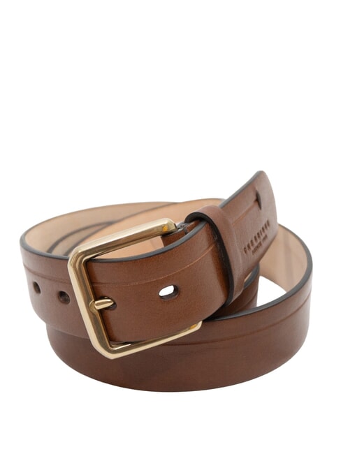 THE BRIDGE BRUNELLESCHI  Leather Belt Made in Italy BROWN - Belts