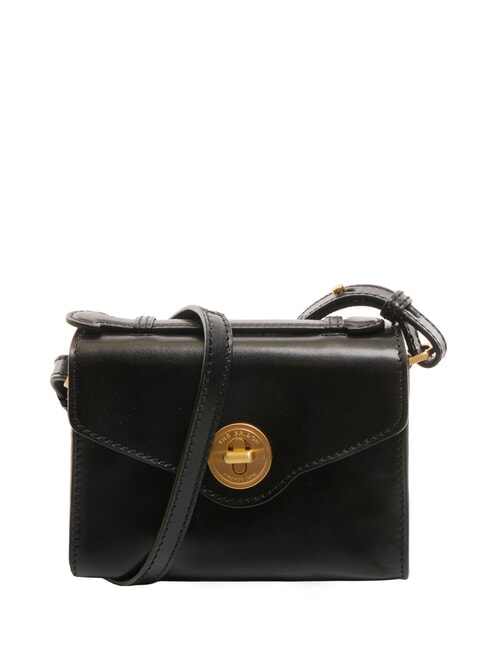 THE BRIDGE IRENE  Mini shoulder bag, in leather Black Gold - Women’s Bags