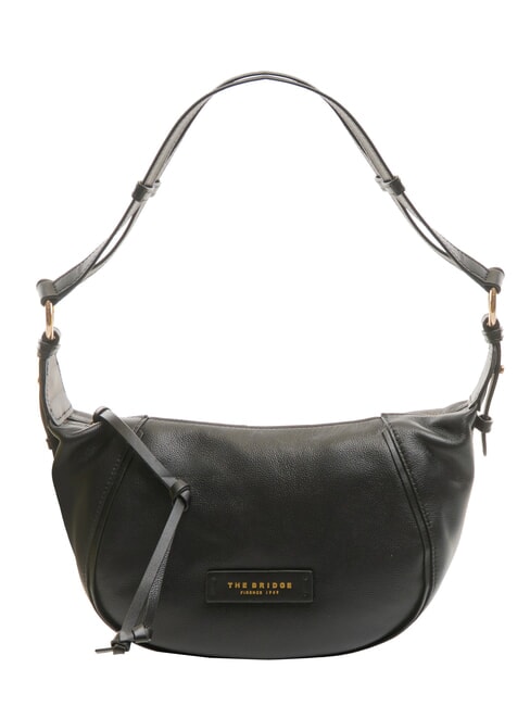 THE BRIDGE DOMITILLA  Shoulder bag, leather Black Gold - Women’s Bags