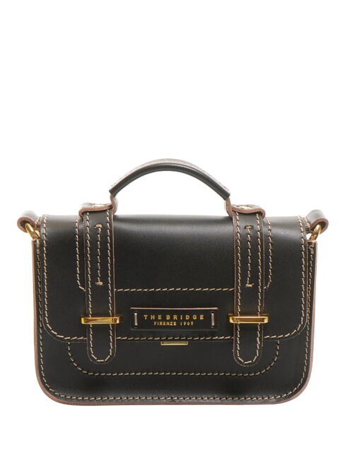 THE BRIDGE ESTER  Mini Handbag, with shoulder strap Black Gold - Women’s Bags