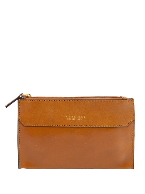 THE BRIDGE DANTE  Leather Necessaire Cognac / Gold - Sachets & Travels Cases