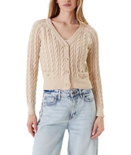 GUESS GISELLE Cable knit cardigan with buttons - Women's Sweaters