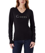 GUESS KENZIE LOGO V-neck sweater - Women's Sweaters